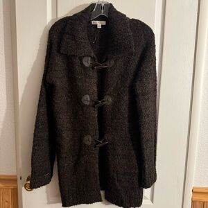 Susan Bristol Black Toggle Women's sweater